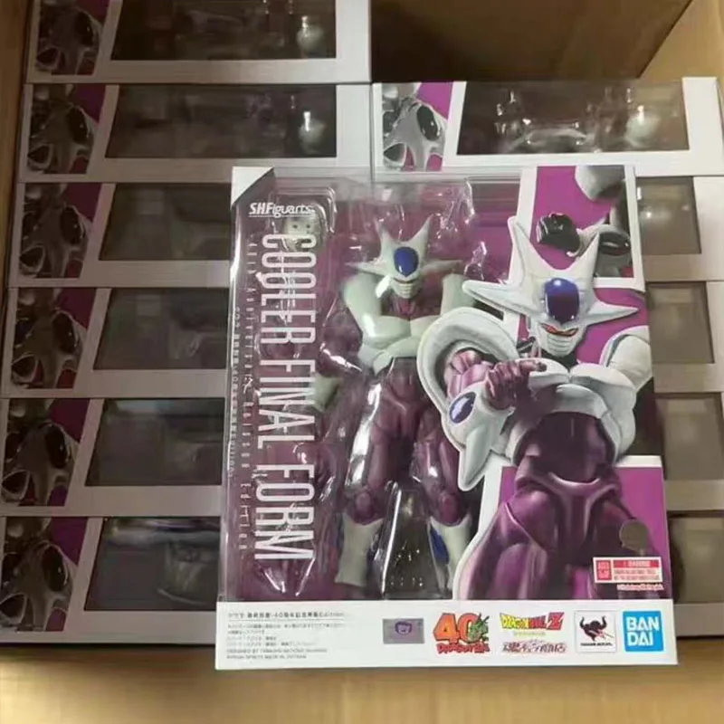 Precio bajo en Stock BANDAI Original S.H.Figuarts DRAGON BALL SON GOKU COOLER FINAL FORM 40TH SHF figura de acción modelo regalo para chico