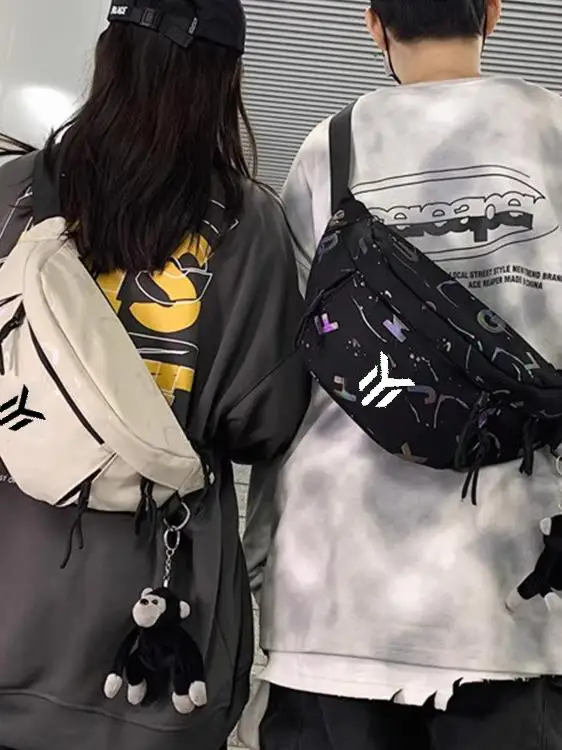 fashionable-unisex-streetwear-crossbody-bag-single-shoulder-bag-student-couple-nylon-material-zipper-closure-letter-pattern