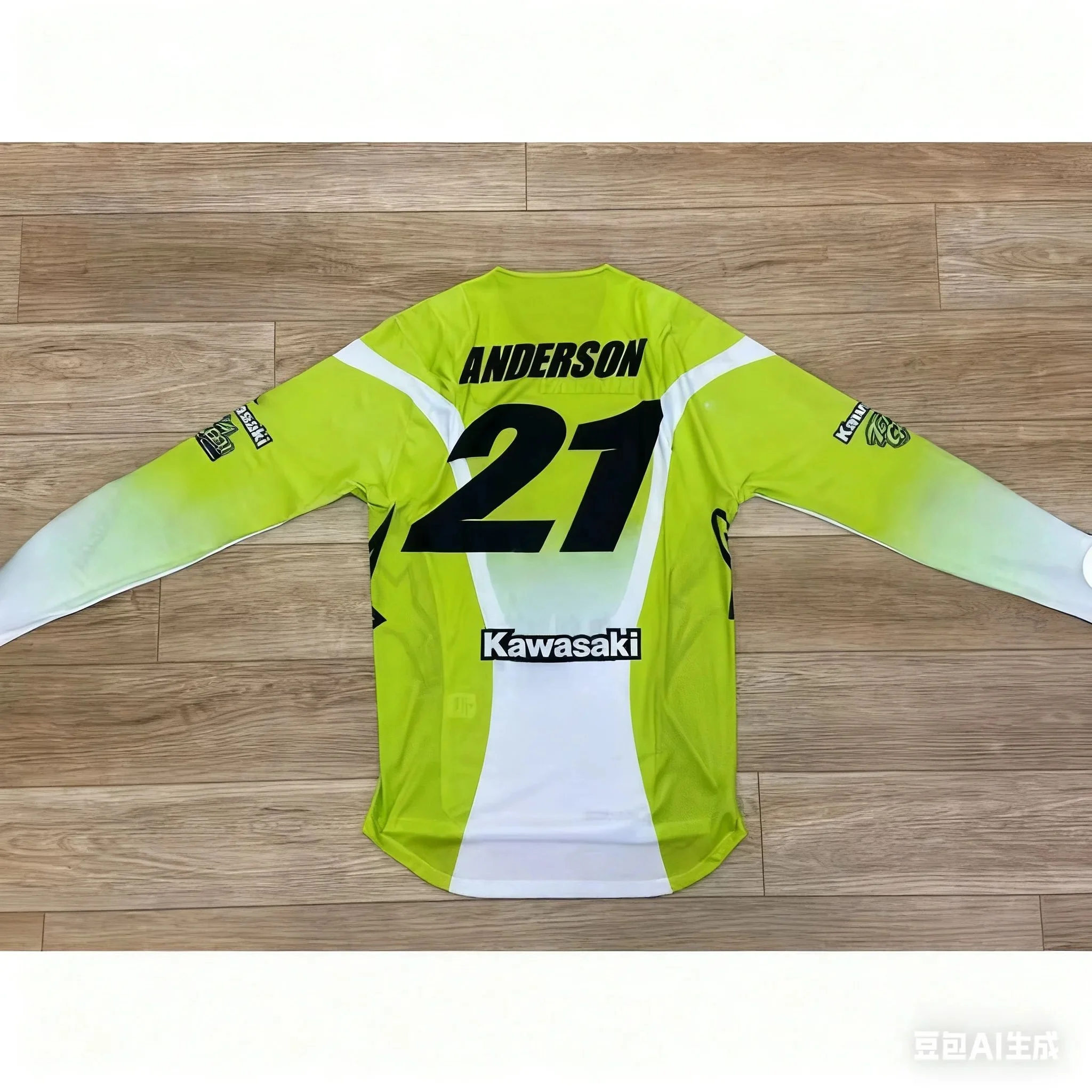 

2026 New Kawasaki Mxgp Super Off-road Sports Shirt Men's and Women's O-neck Oversized Quick Drying Sports Breathable Top