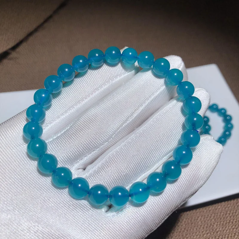 

Natural-- men and women, amazonite single-loop beaded bracelet jewelry