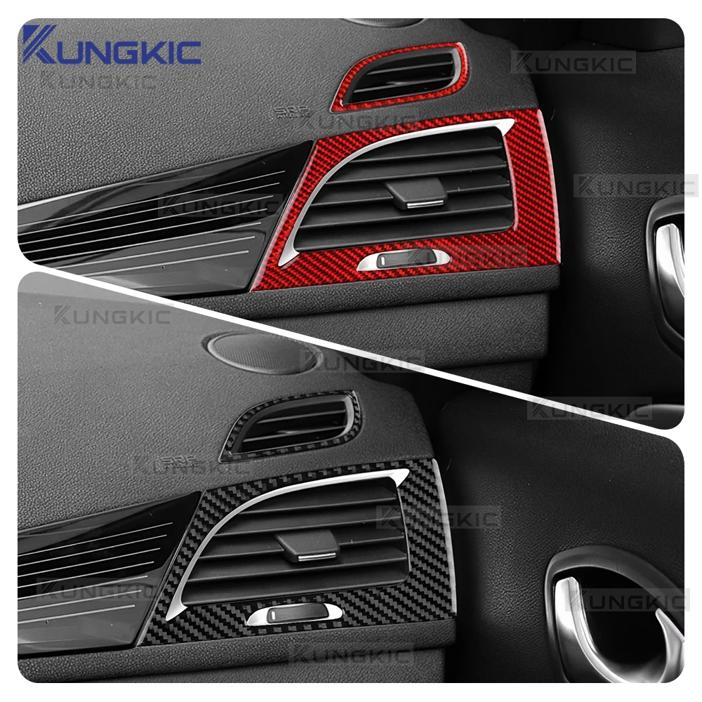 

For Renault Fluence Megane 3 RS 2009 2010 2011 2012 2013 2014 2015 Real Soft Carbon Fiber Sticker Car Both Side Air Outlet Trim
