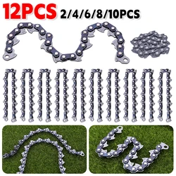 2-12pcs Chain Type Grass Cutter Chain Blade Lawn Mower Wood Cutting Woodworking Accessories Gasoline Grass Trimmer Head Chain
