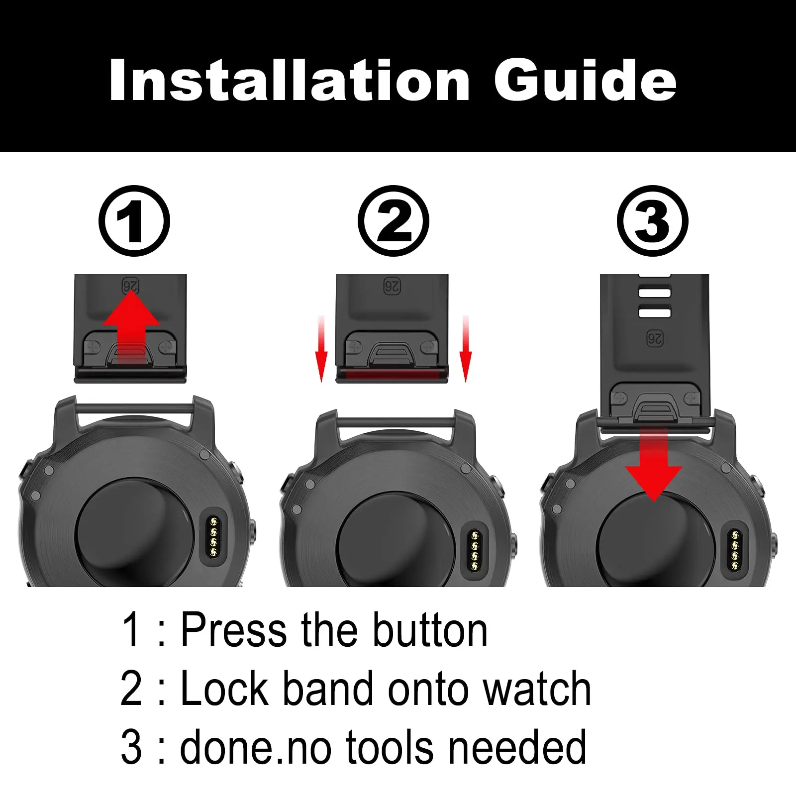 22mm 26mm Silicone Band For Garmin Fenix 8 7 7X Pro 6 6X Watch Strap Quatix 8 7X 3/Tactix8/Instinct 3/970 965 QuickFit Bracelets