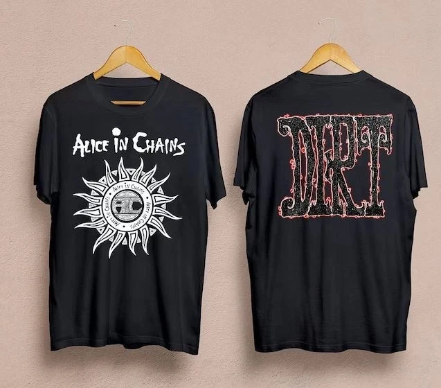 2026 Summer Women's Vintage ALICE IN CHAINS T-Shirt Unisex Cotton and Breathable Short Sleeve Oversized Loose Casual