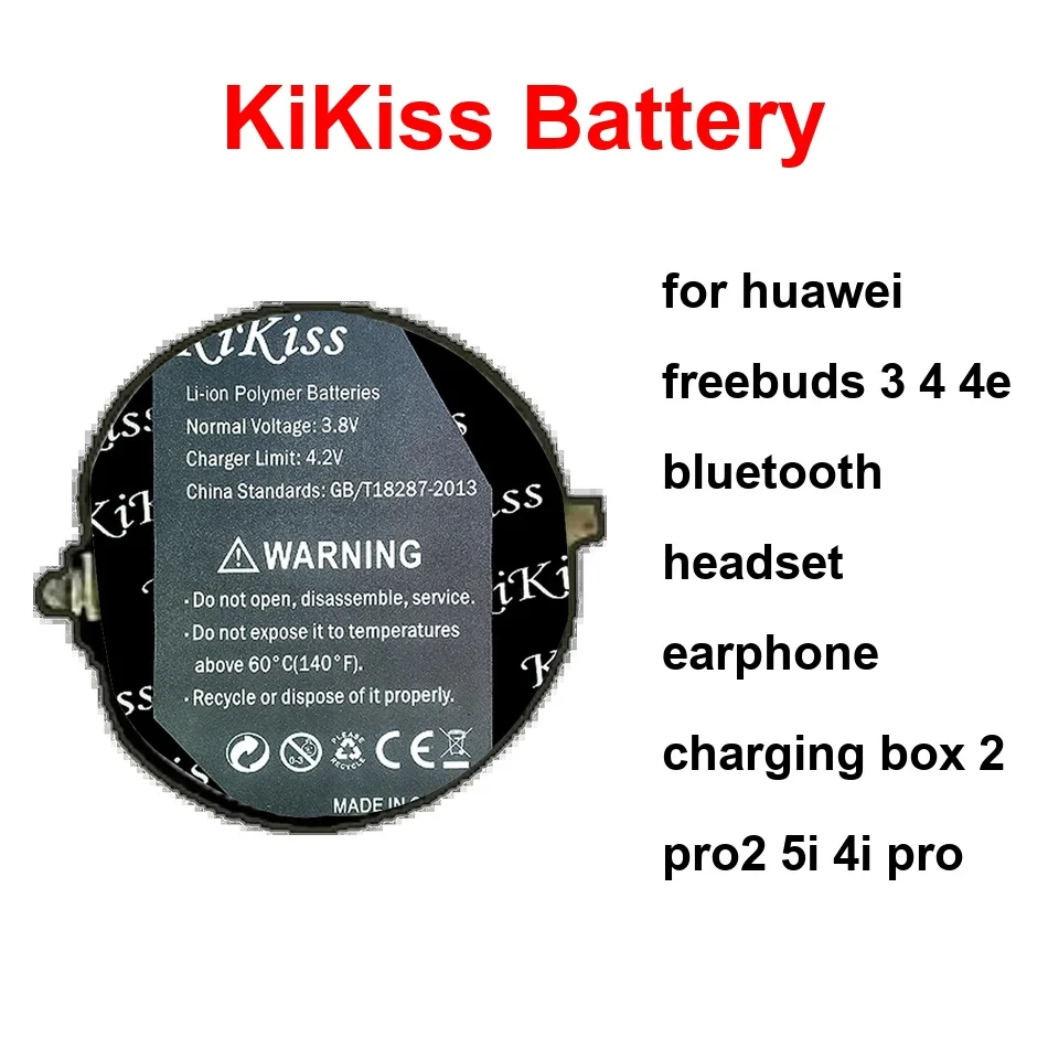 

Аккумулятор для Bluetooth-гарнитуры Huawei Freebuds 3 4 4E, зарядное устройство для наушников 2 PRO2 5I 4I Pro, 2 шт., HB1160ECW