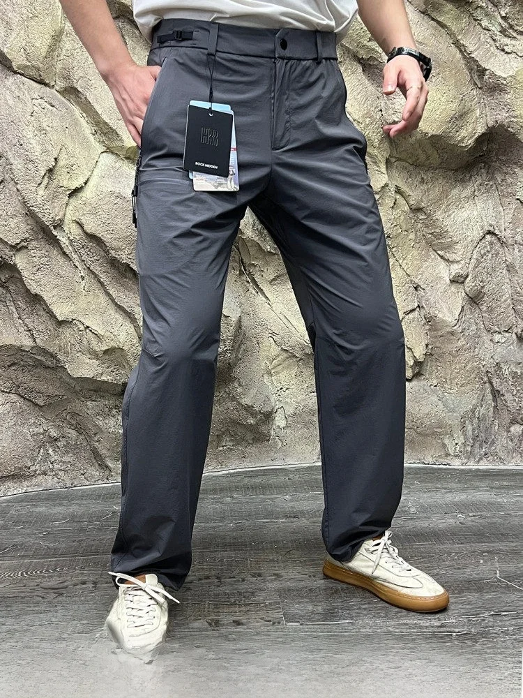 

Высококачественные уличные брюки софтшелл: дышащие, водонепроницаемые, с молнией, прямого кроя, легкие летние брюки для молодежи