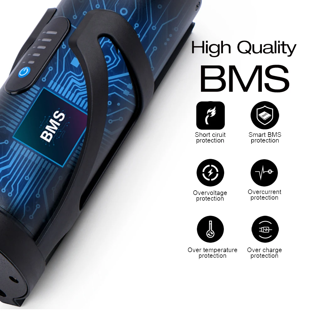 36V 10,5AH Mini Flasche EBike Batterie Li-Ion Pedelec 48V 7AH 36V 7AH 5AH 10,5AH Wasser Batterie für 250W ~ 2800W BBS01 TSDZ2 Motor – Detail 3