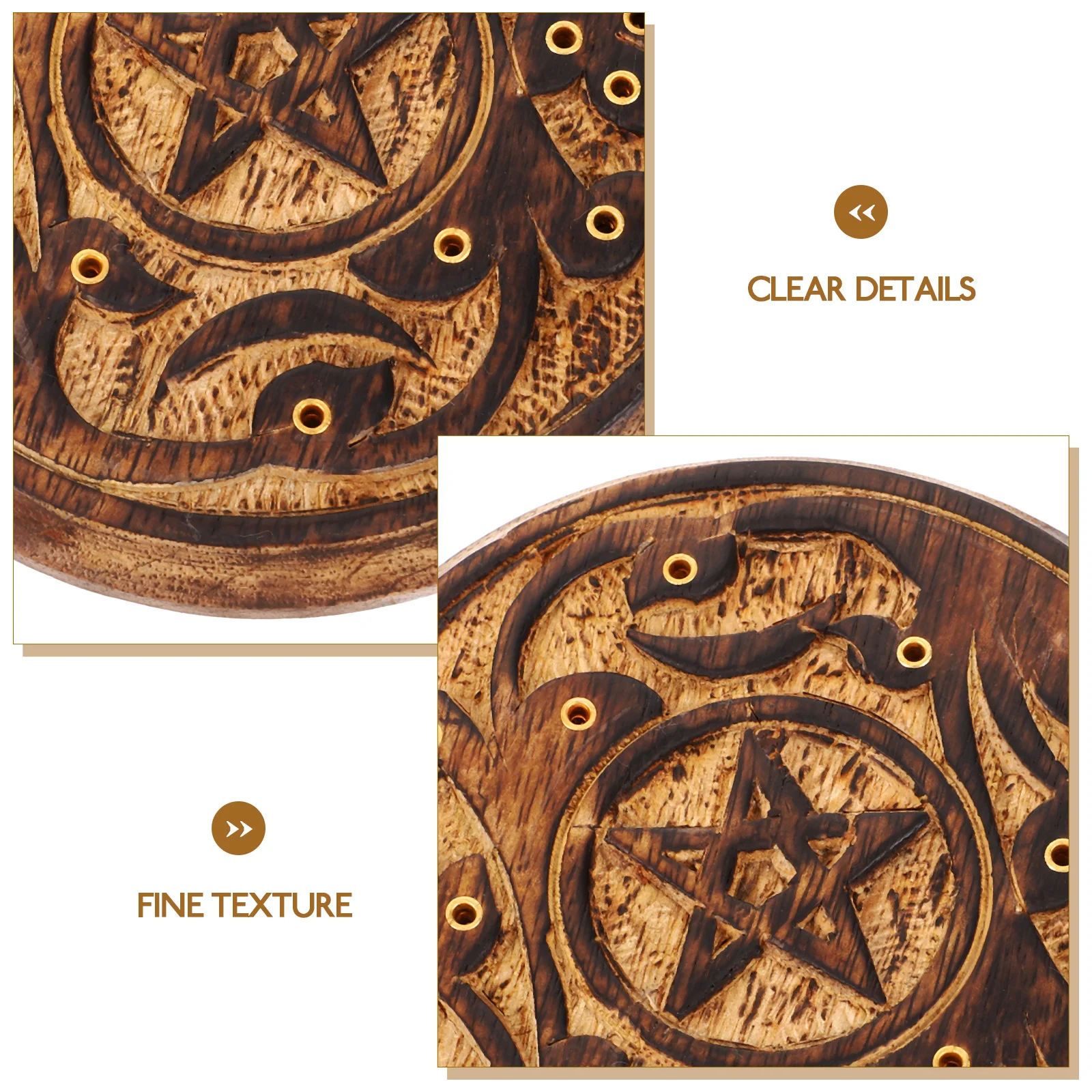 

Wood Incense Stick Burner Vintage Style Wooden Holder For Home Decor Desktop Ornament Censer Burner Aromatherapy Gift