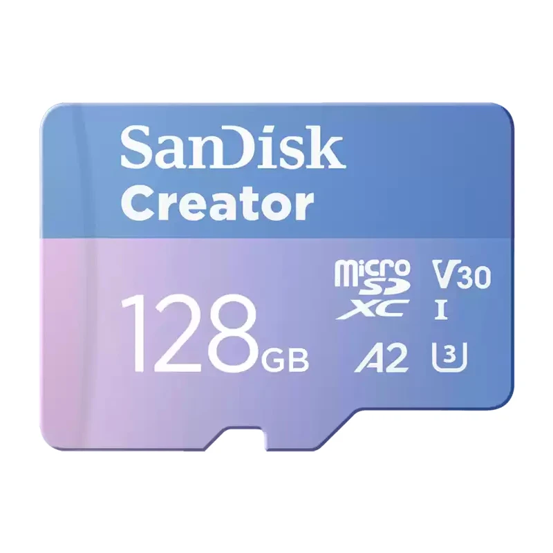 SanDisk Creator micro SDXC Speed Up To 190MB/S U3 V30 A2 130MB/S Write speed Memory Card 4K Video 128GB 256GB 512GB 1TB