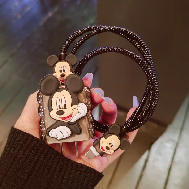 Mickey 20W iPhone Cartoon Anime Peripherie Datenkabel Schutzhülle Ladekabel Anti Bruch Seil Geschenke für Mädchen