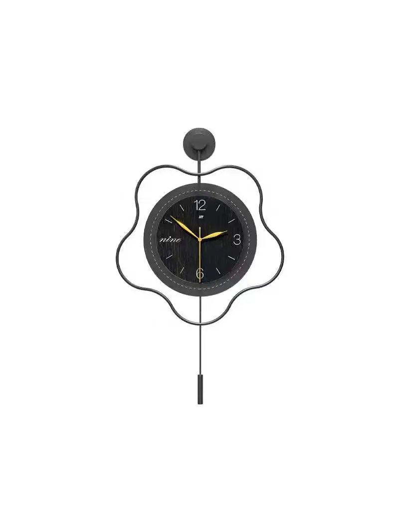 67X40cm S Elegant home decoration analog wall Iron art clocks square double-layer metal cheap wall clock for living room