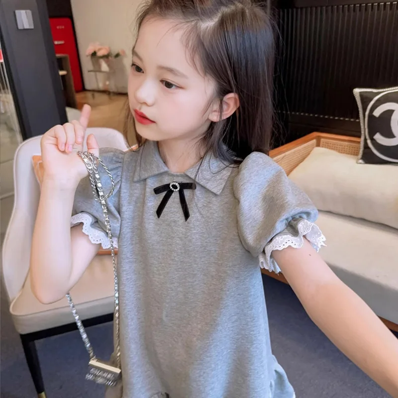 Casual Summer Kids Girls Dress Floral Bow Clothes Baby Girl Princess Dress New Girl Dresses Toddler Baby Girl Dress Clothing