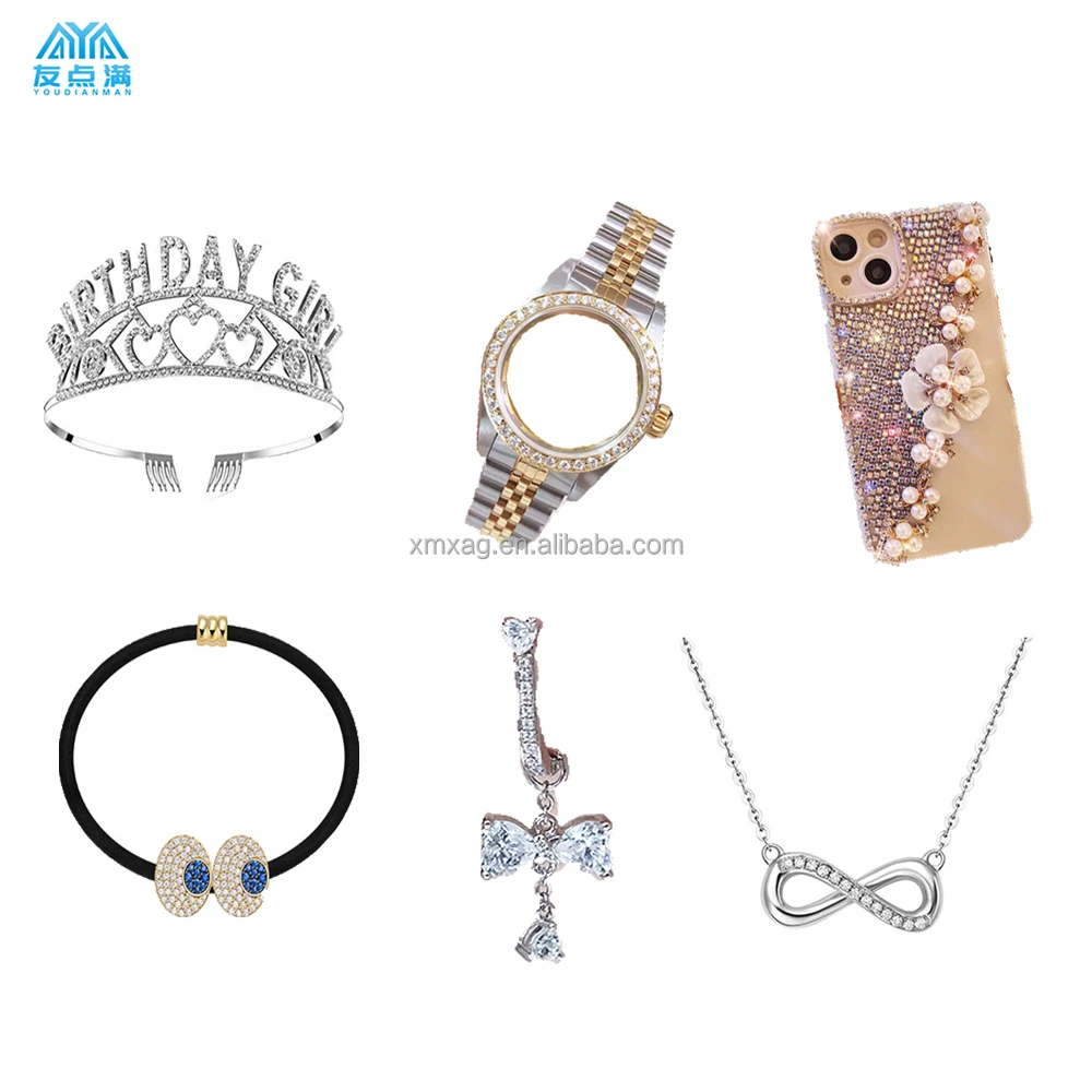 Macchina automatica per l'impostazione dei strass dei gioielli con erogazione automatica dei strass con alta velocità