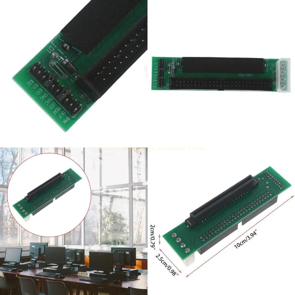 

SCSI-80 Pin to 50 Pin SCA Hard Drive Adapter, 50 Pin IDE Hard Drive Transfer Card Converter Board