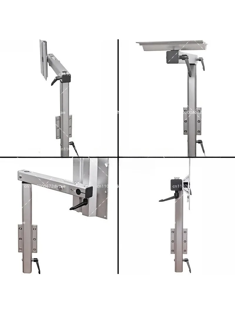 Premium Aluminum Alloy Upgrade RV Table Leg Bracket High Interior RV Folding Table Top with Swivels 360 Degrees