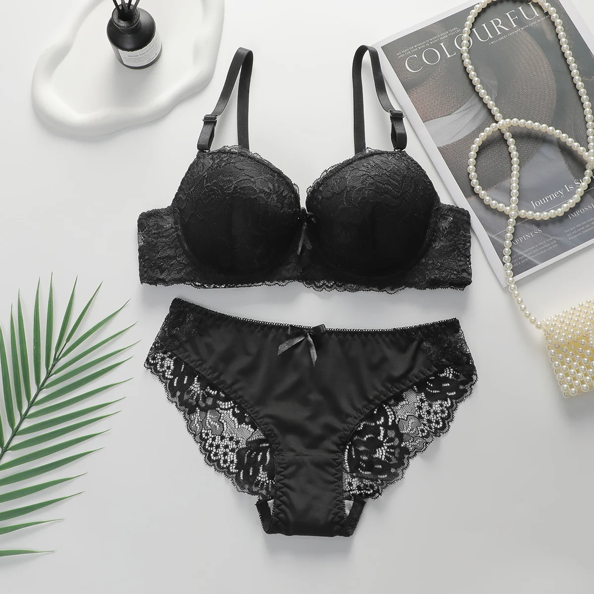 2-piece Sexy Multi-color Lingerie Set For Women's Gathering Push Up Underwear F… - Image 5