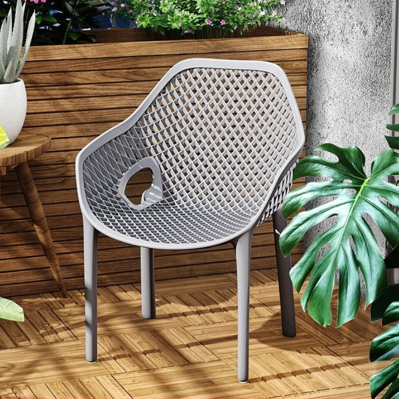 

Пластиковые обеденные стулья в скандинавском стиле, уличная терраса, гостиная, обеденные стулья, минималистичная мебель для ресторана, дома Cadeira