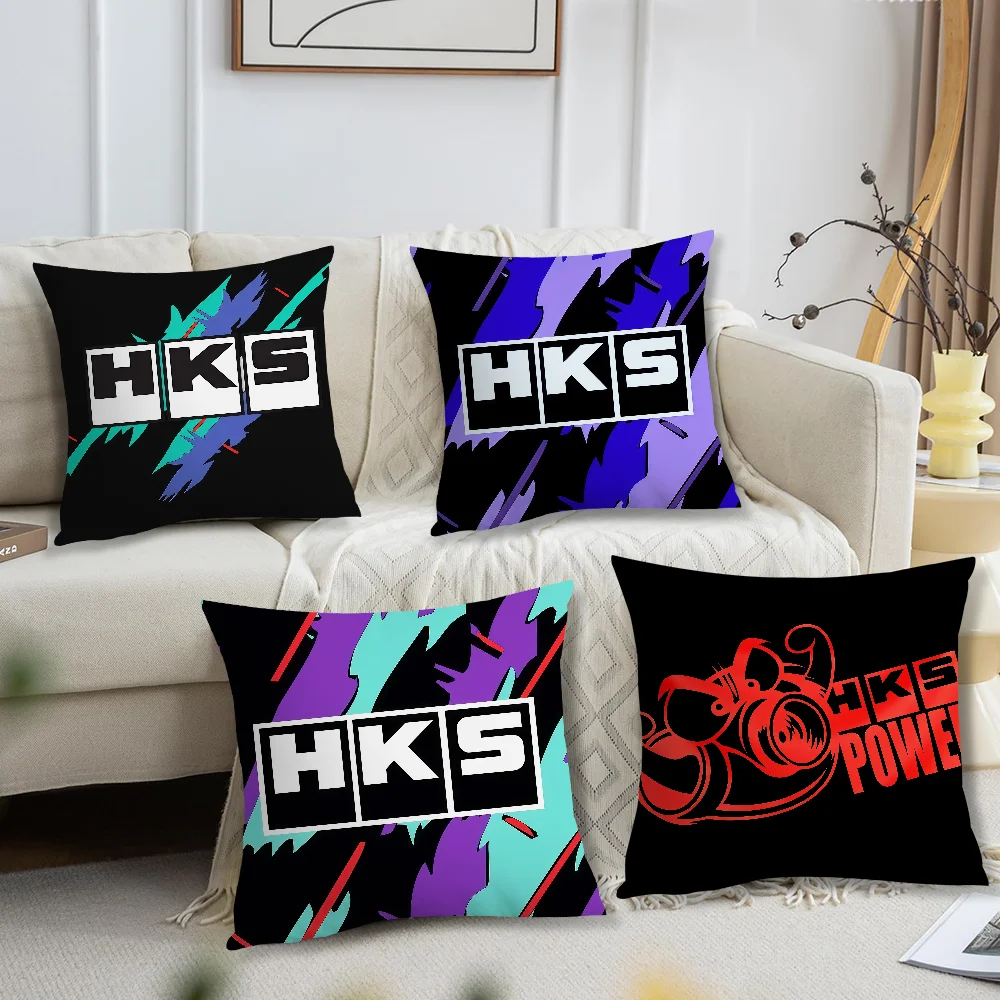 Funda de cojín clásica H-HKS Cars para almohada, decoración de sofá, hogar, coche, habitación, cafetería, oficina, simplicidad nórdica
