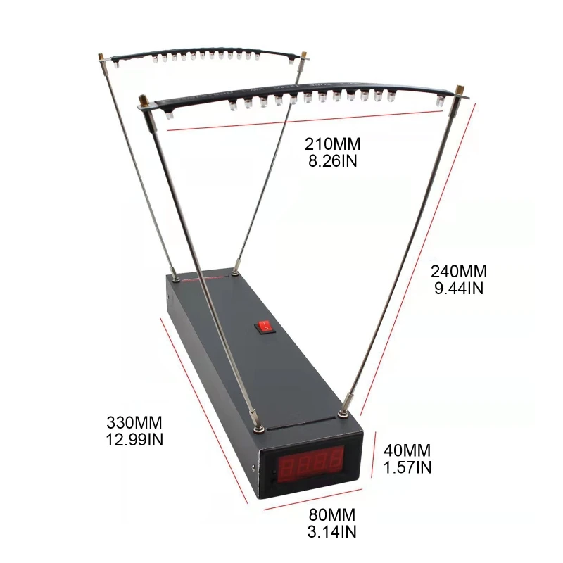 1pc cronografo balistico di precisione 30-9999 FPS misuratore di velocità misuratore di Area efficace di grandi dimensioni utilizzato per le riprese