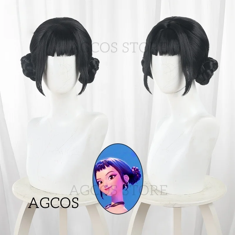 

AGCOS KPOP Demon Hunter Zoey Косплей Парик Аниме Косплей Волосы Zoey Парики