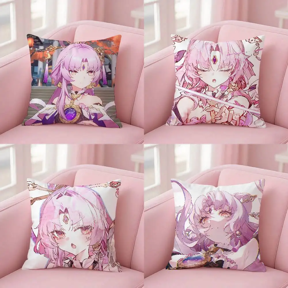 K-Honkai G-Star Rail Fu Xuan funda de almohada fundas de almohada decoración del hogar sala de estar fundas de cojín