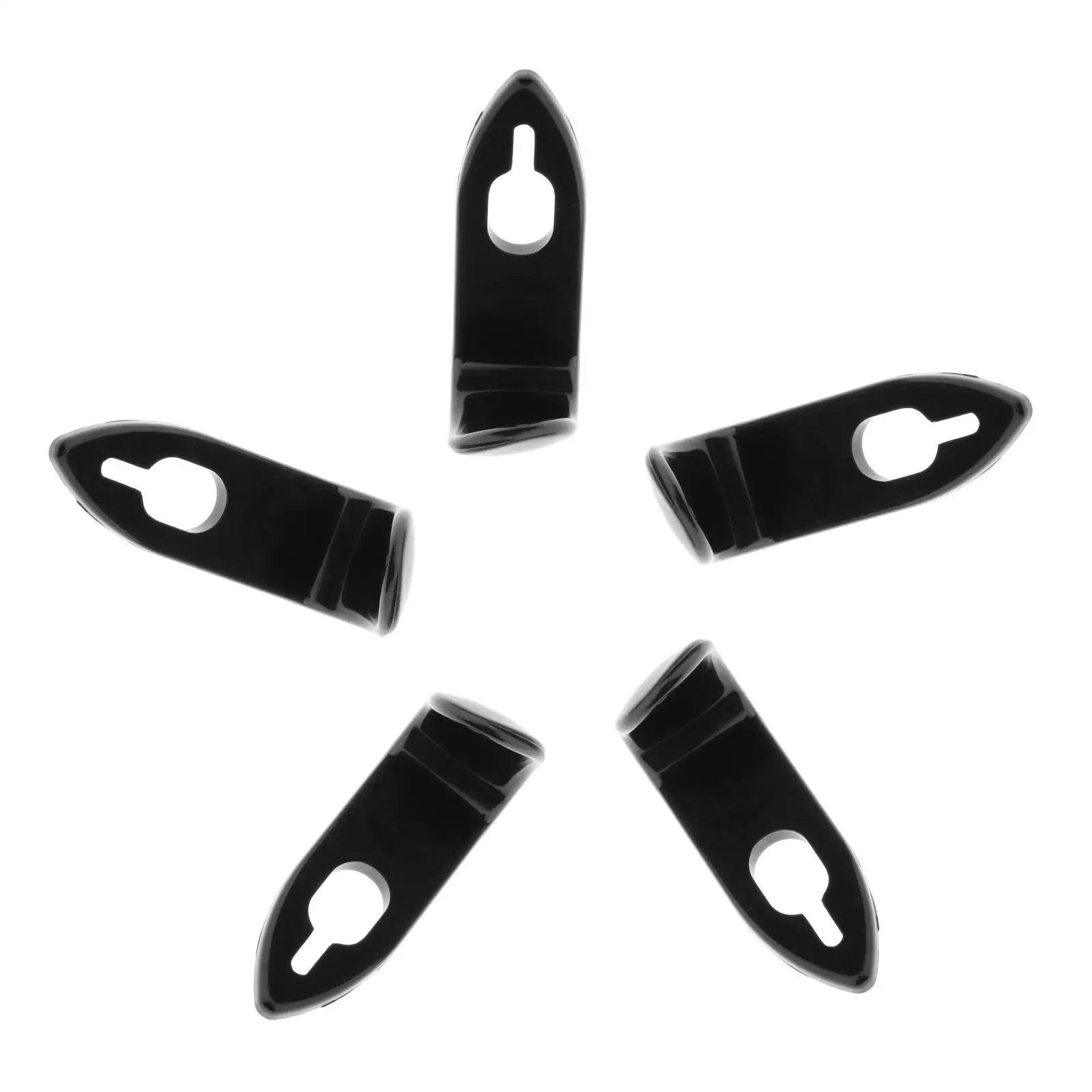 5 قطع من الساكسفونات البلاستيكية المتينة يختار إصبع مسند بخطاف الإبهام