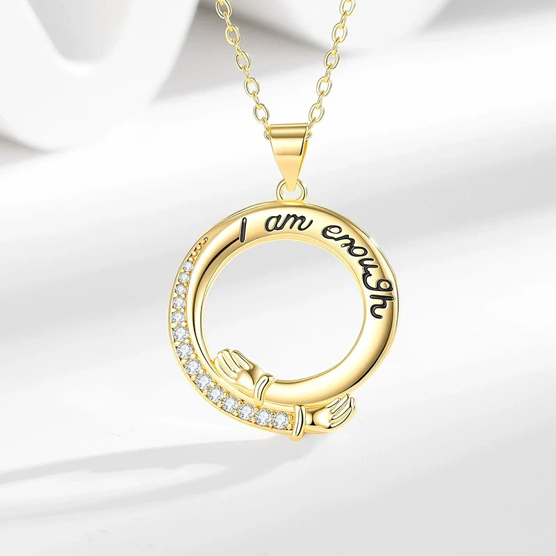 New Hot Selling Hug Necklace for Women Fashion Simple Clavicle Chain Wholesale Jewelry for Couples and Besties KOFSAC