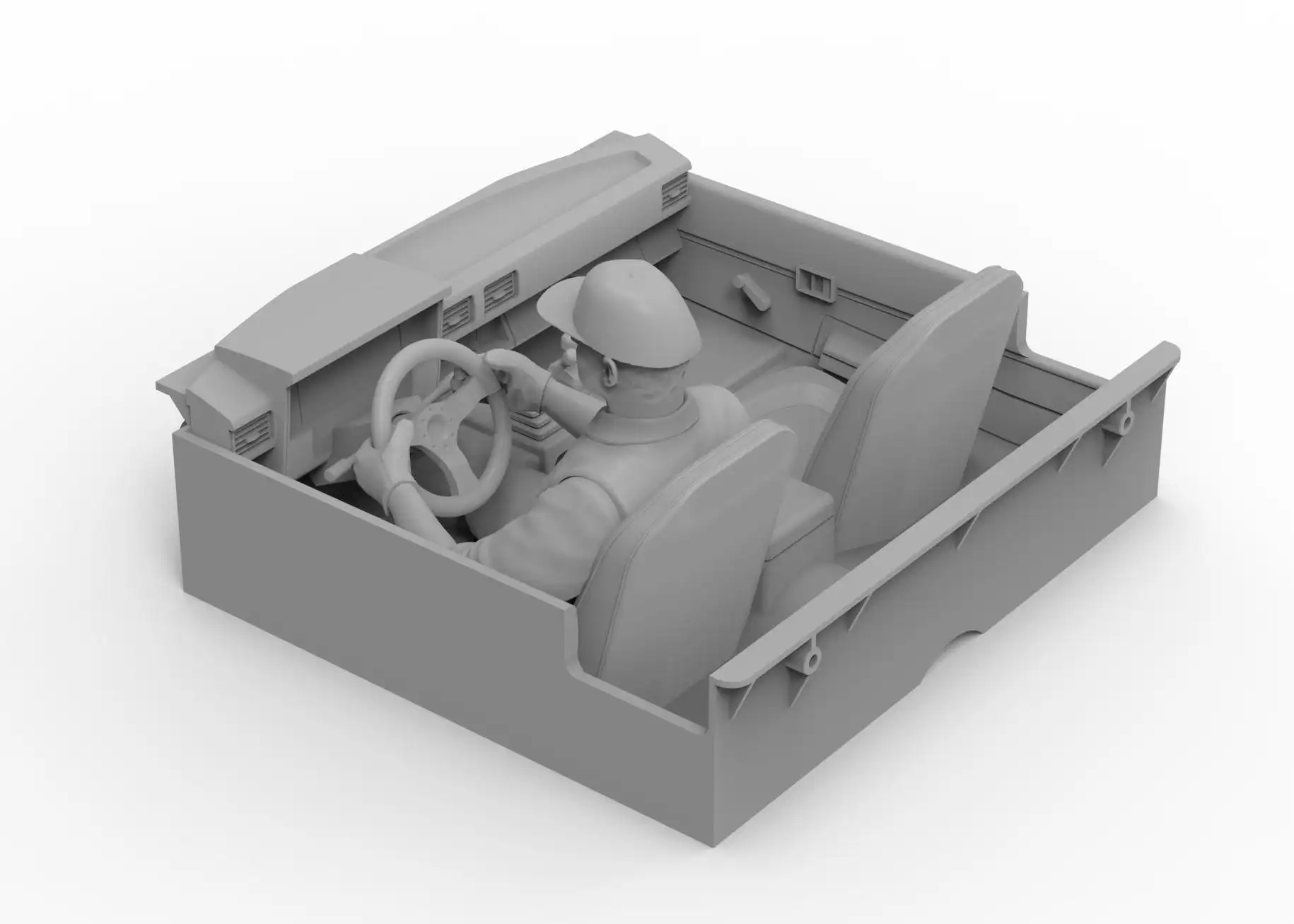 Axial SCX10 III RC Crawler Interior Upgrade Parts 1/10 Toyota SR5 Movable Driver Dashboard Detail Set Accessories