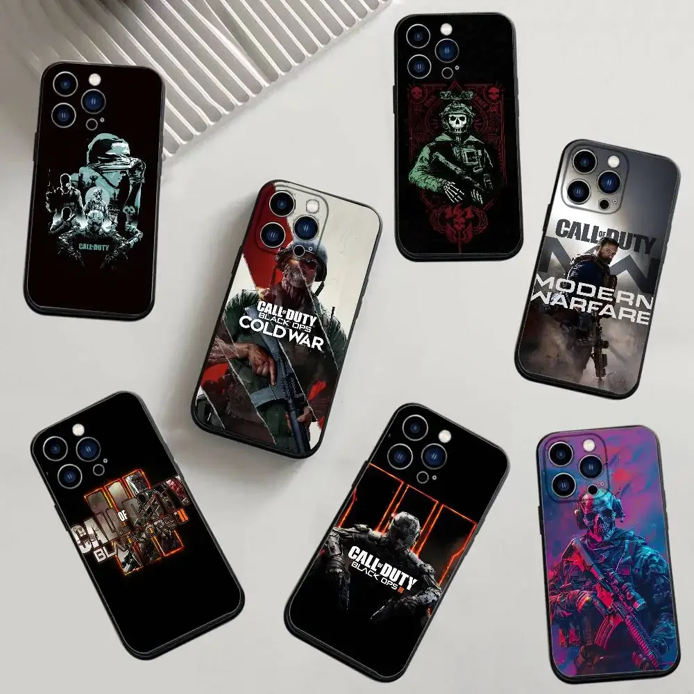 

1 шт. модный силиконовый чехол для телефона Call Of Duty Game для IPhone 16 15 14 13 12 11 Plus Pro Max Plus