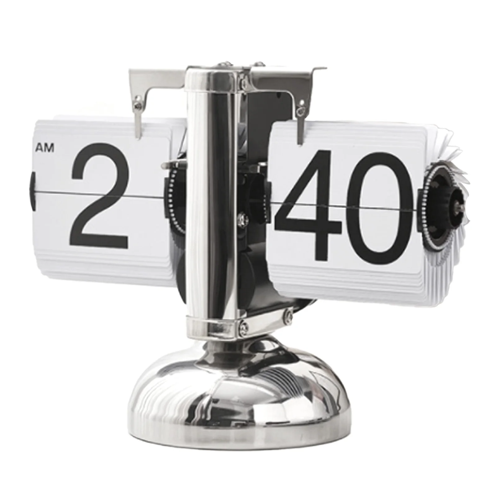Clock Single Foot for Home for Collection Digital  Down Clock Stainless Steel Minimalist Accurate Automatic  Desk