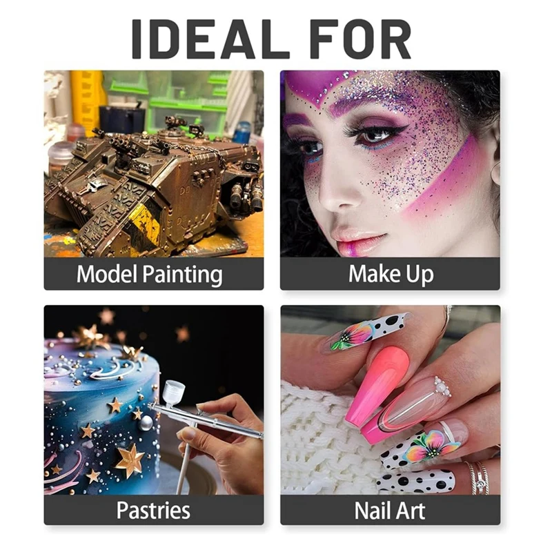 0,5 mm multifunctionele airbrush Dual-Action Airbrush Gravity Feed Airbrush kan worden gebruikt voor spray Auto Graphics, Art, Crafts