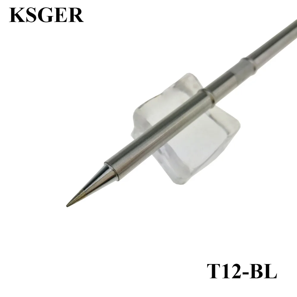 KSGER T12-ILS I IL B BL B2 Electric Soldering Iron Tips Series Welding Tools 24V 70W FX-951 Soldering Station 8s Tins Melting