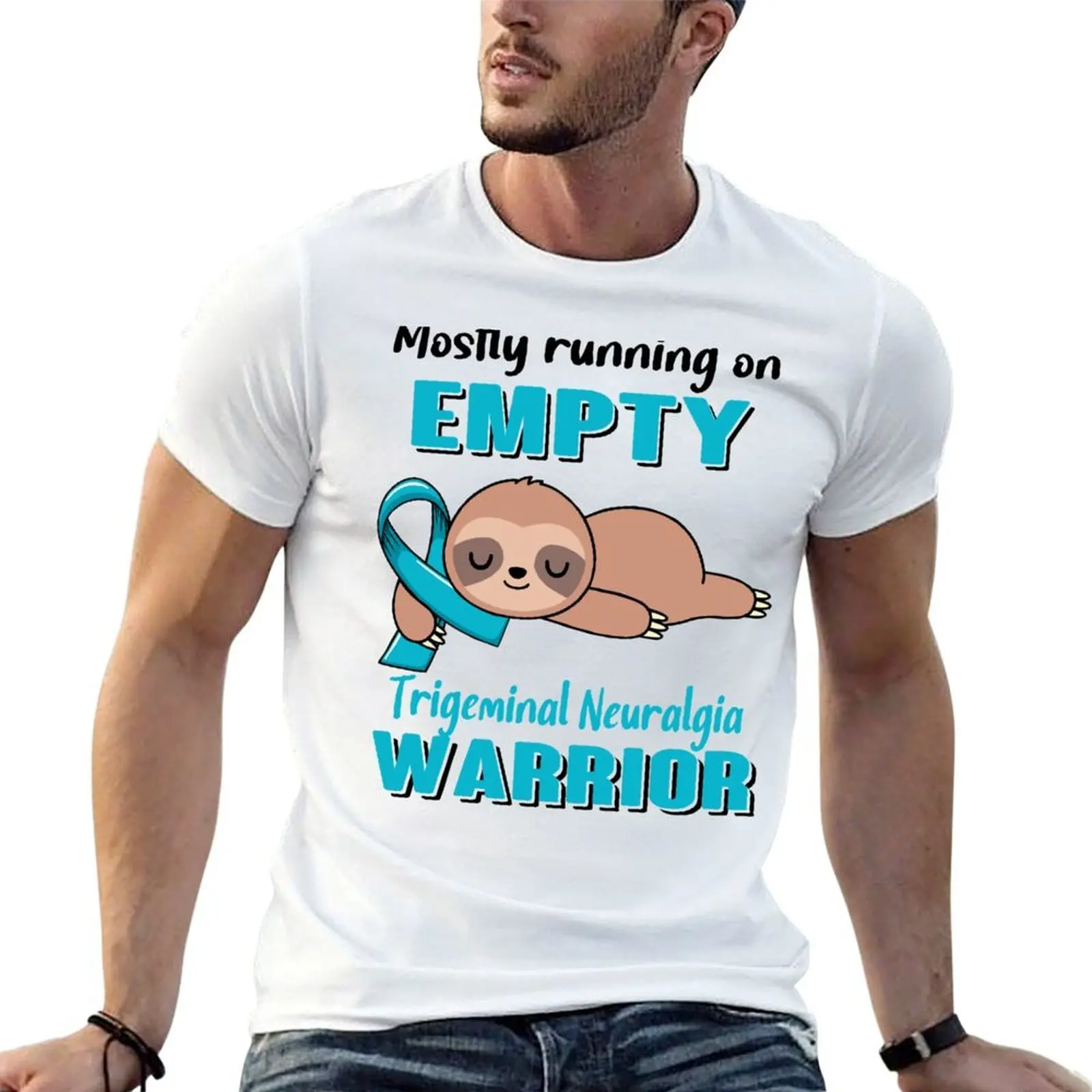 Mostly Running On Empty Trigeminal Neuralgia Warrior T-Shirt Casual Daily Outfit T-Shirt