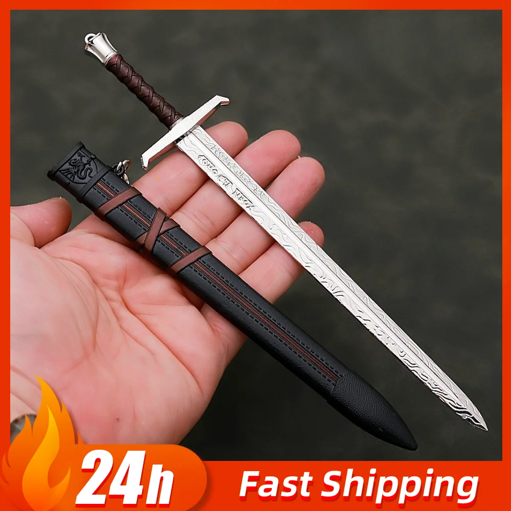 22 centimetri Medievale Arthur Pendragon Spade Anime Katana Samurai Spada Uncut Lama Modello Accessori Regali Ornamenti Collezione Giocattoli