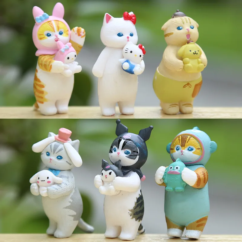 

Blind Box Japanese Cat Cooskt Series Doll Cartoon Doll Small Ornament Desktop Ornament Mystery Box Holiday Gifts Toy Collection