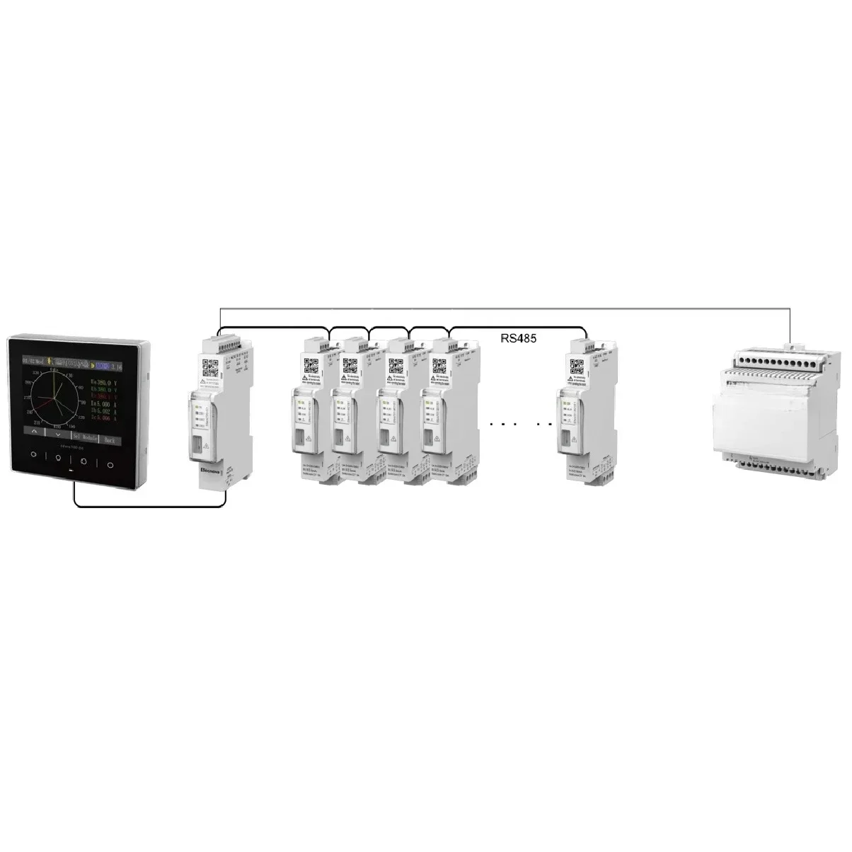 Electrical Data Management Multi-channel Circuit KWH Meter Remote Power Monitoring System
