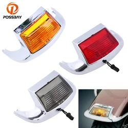 Motorcycle Front Fender Tip LED Light for Harley Davidson Touring FLHT FLT FLHS 1997-2013 Fender Mudguard Light Decorative Light