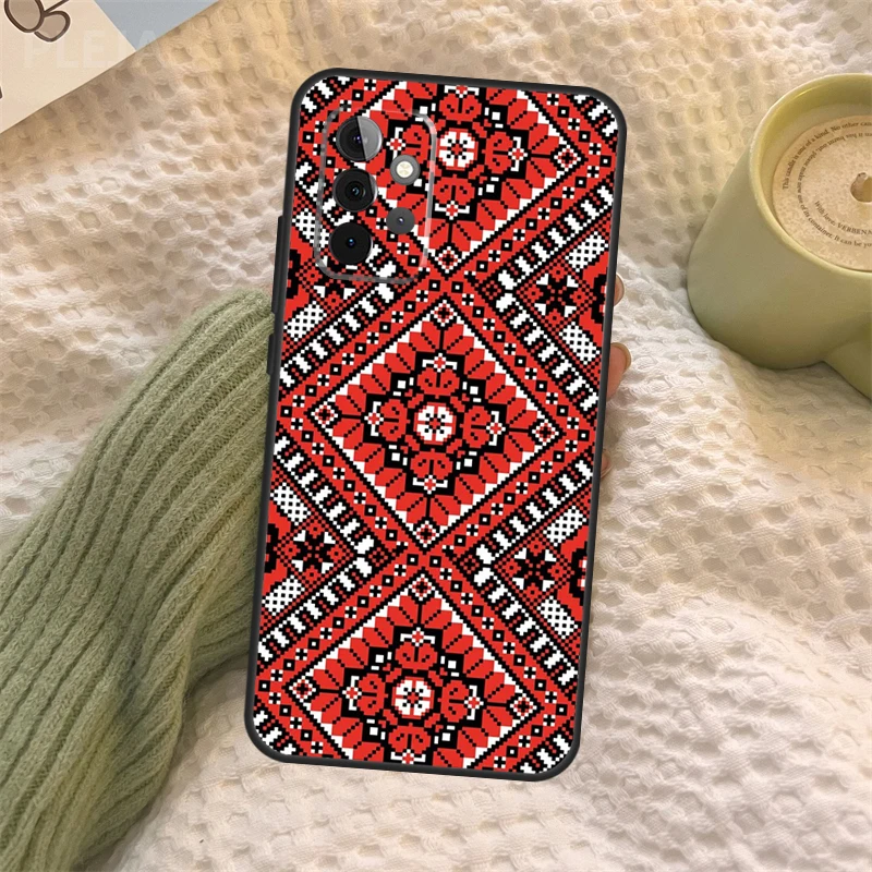 Ukrainian Pattern For Samsung Galaxy A52 A52S A32 A12 A22 A72 A21S A50 A70 A71 A51 A33 A73 A53 Cover Case