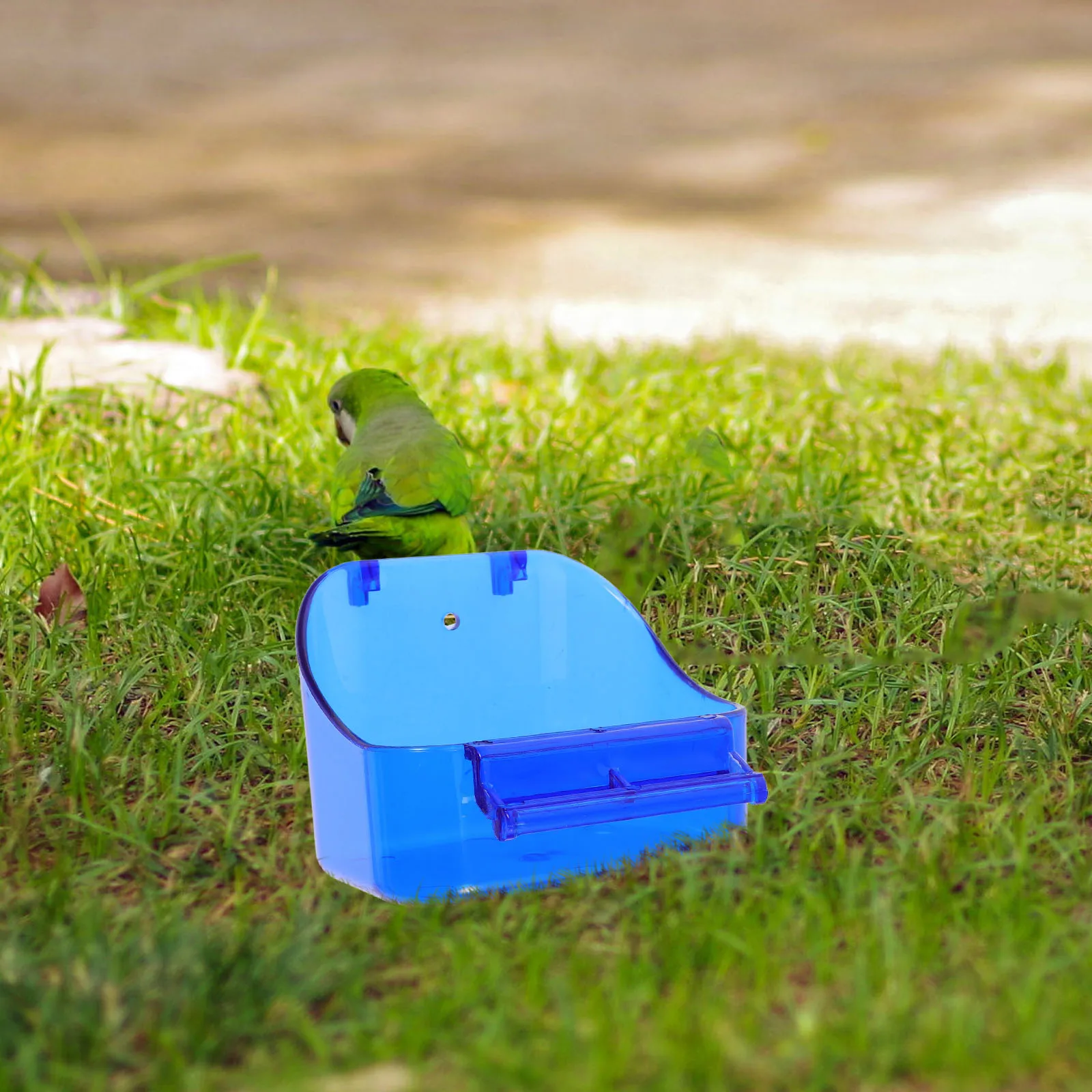 

Bird Bath Box Bathing Cube Small Shower Tub Hanging Accessories PP Material Parrot Stress Relief Safe Reusable Smooth