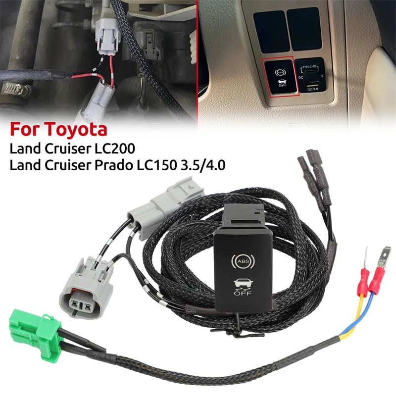 ABS Anti-Skid Schalter Für Toyota Land Cruiser LC200 LC150 Schlamm Flucht Schalter Prado Rad Anti-Skid Brems system Off-Road Nicht-Slip – Detail 2