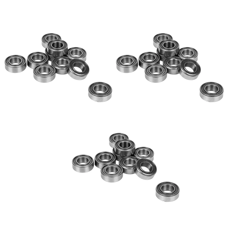 

30Pcs Miniature Rubber Sealed Metal Shielded Metric Radial Ball Bearing, MR126 ZZ 6 X 12 X 4MM