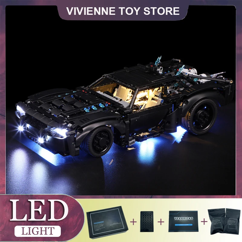 DIY LED Light Kit For LEGO 42127 Super Speed Race Speed Car (Only LED Light,Without Blocks Model)