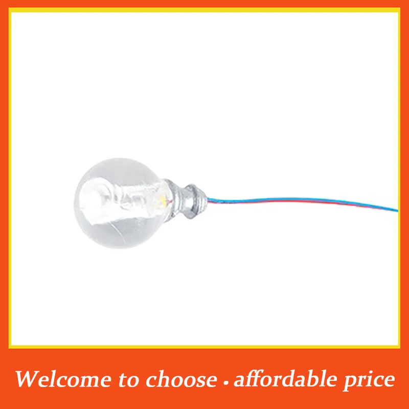 

[]1pc Miniature Wall Lamp Posts LED Ceiling Lamps Lighting Dollhouse Decoration Warm White Model Street Light 1:87 Scale Model