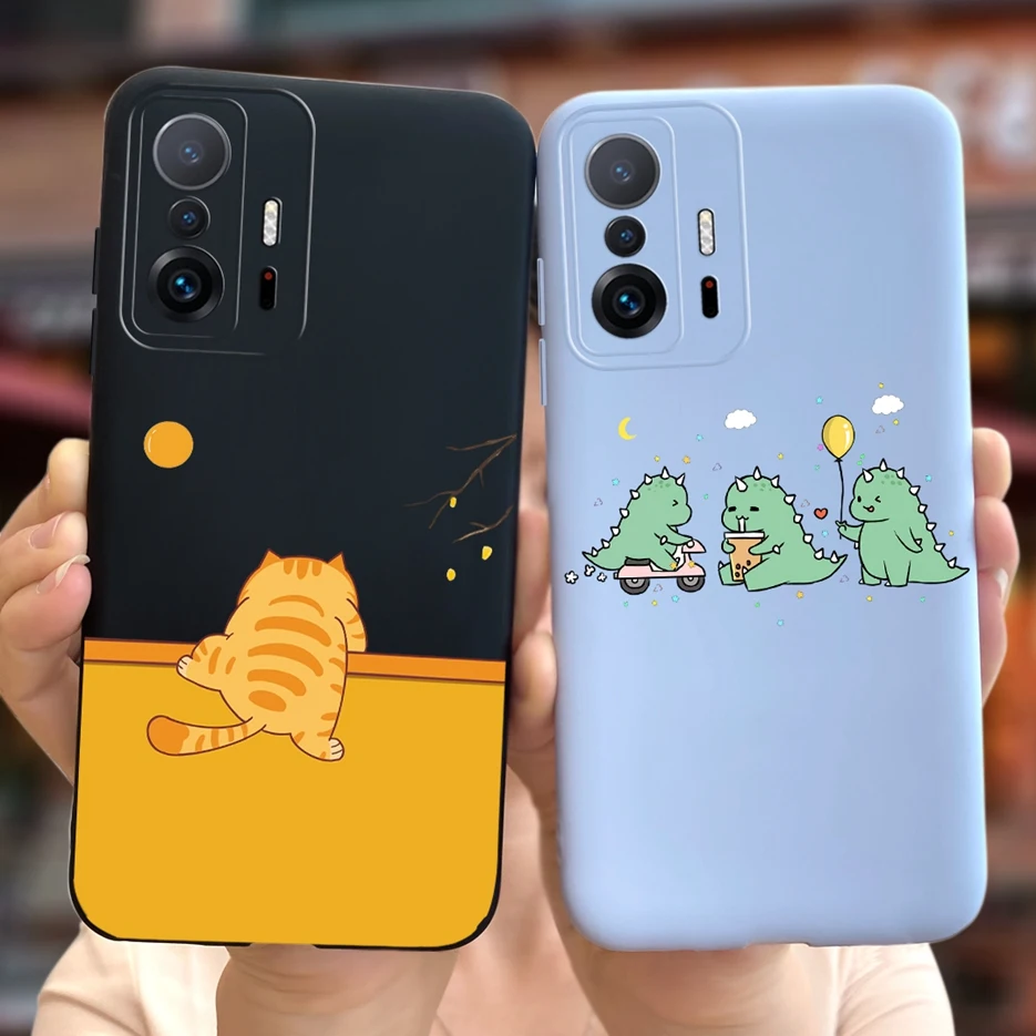 For Xiaomi Mi 11T Pro Case Cute Astronauts Cartoon Cover Soft Silicone Phone Cases For Xiaomi 11T Mi11T Pro 11TPro Fundas Bumper