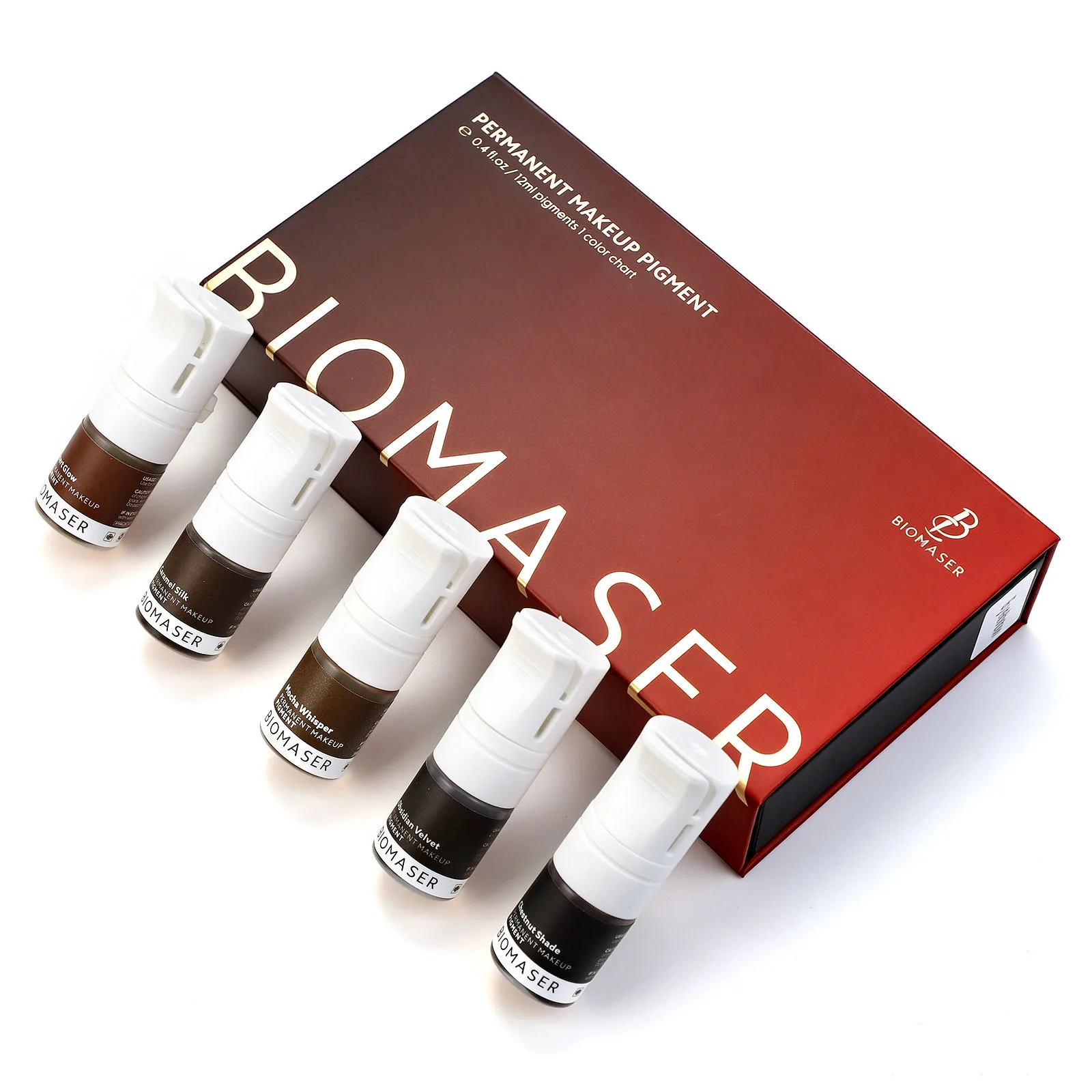 Biomaser Permanent Makeup Pigment Hybrid Paint Universal Tattoo Ink For Eyebrow & Eyeliner Newly Upgraded