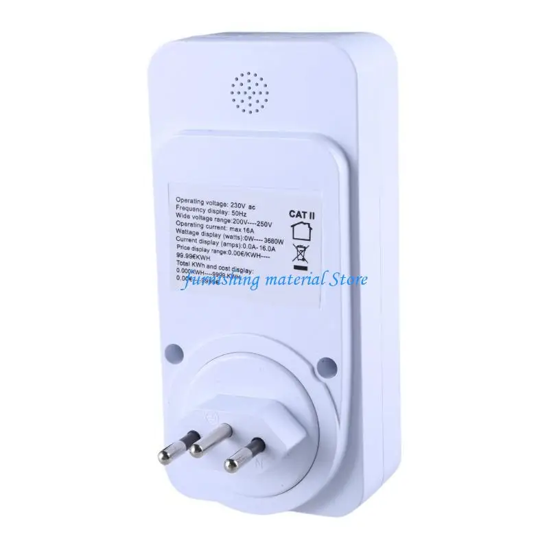 

Y5GD Watt Power Meter Plugs Home Electrical Usage Monitors Consumption, Energy Voltages Tester with Backlights