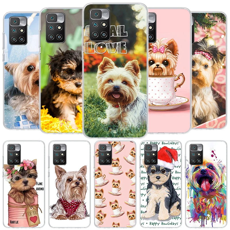 Yorkshire Terrier Dog Puppy Cover Phone Case For Xiaomi Redmi 12C 12 10C 10 9C 9 10A 9A 8A 9T 7A 7 6A 6 Pro K20 K40 S2 Soft Fund