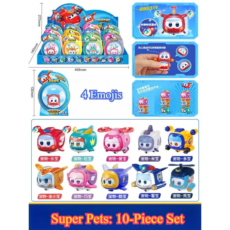 En Stock Original Auldey Super Wings Super mascotas juguetes conjunto completo de juguetes transformadores juguetes para niños regalos de vacaciones