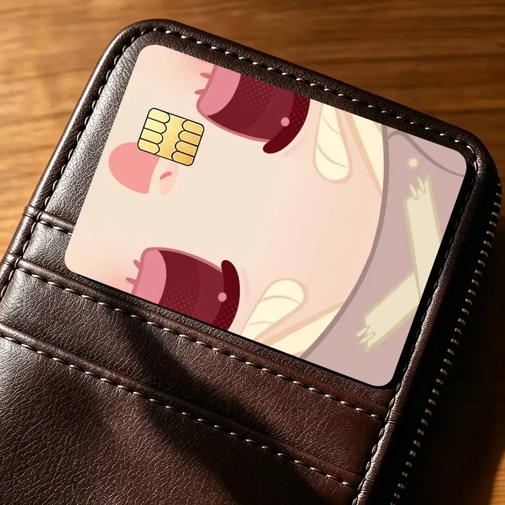 A-Anime Gachiakuta Riyo Reaper Regto Credit Card HD Stickers Small Chip Waterproof Sticker Game Card Decal Gift