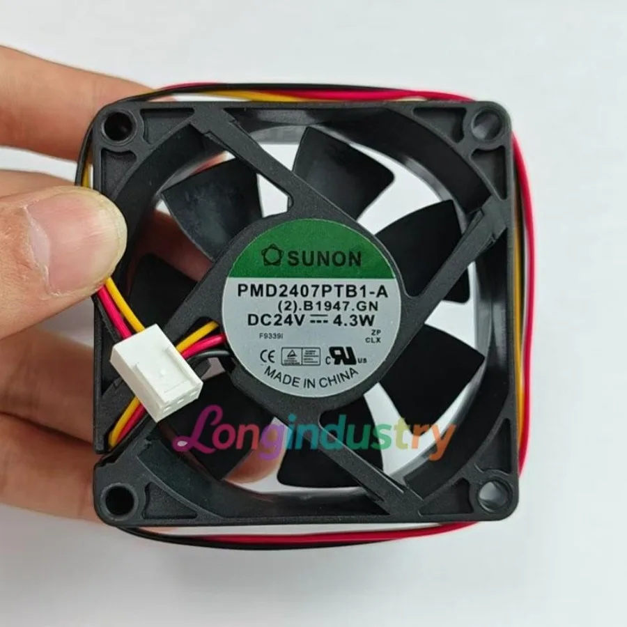 1 Pc. New PMD2407PTB1-A Inverter Cooling Fan 7025 DC24V 4.3W 7CM 3Pin
